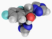 Fluconazole drug molecule