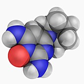 Minoxidil drug molecule