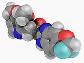 Pantoprazole drug molecule