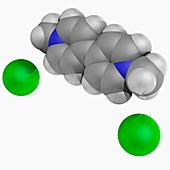 Paraquat herbicide molecule