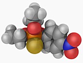 Parathion insecticide molecule