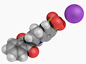 Quinoline yellow E104 molecule