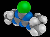 Atrazine herbicide molecule