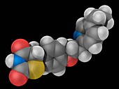 Pioglitazone drug molecule