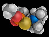 VX nerve agent molecule