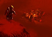 Martian colony,artwork