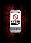 Cyber bullying,conceptual artwork