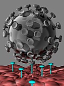 Medical nanoparticles,conceptual image