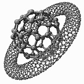 Buckyball and nanotube,artwork