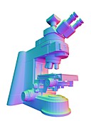 Optical light microscope with camera