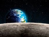 Earthrise from the Moon,artwork