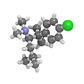 Sibutramine anti-obesity drug molecule