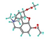 Heroin drug molecule