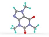 Caffeine drug molecule