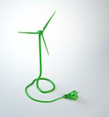 Green energy,conceptual artwork