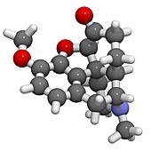 Hydrocodone opioid analgesic drug