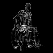 Man in a wheelchair,artwork