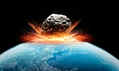 Asteroid impact,artwork