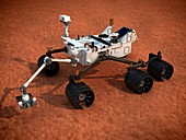 Curiosity Mars rover,artwork