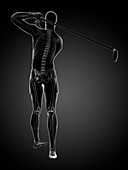 Golf player,artwork