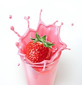 Strawberry milkshake,artwork