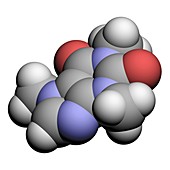 Caffeine drug molecule