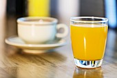 Orange juice and coffee