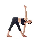 Woman practicing yoga