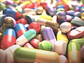 Pills and tablets,artwork
