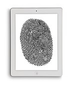 Digital tablet with finger print
