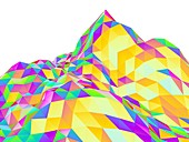 Abstract landscape of polygons