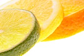 Slices of citrus fruit
