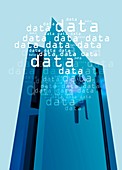 Data vault,conceptual artwork