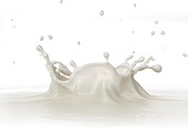 White liquid splashing,artwork