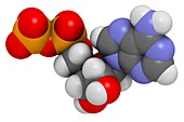 Adenosine diphosphate molecule