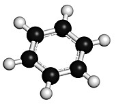 Benzene aromatic hydrocarbon molecule