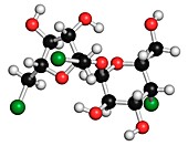 Sucralose artificial sweetener molecule