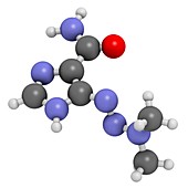 Dacarbazine cancer drug molecule