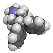 Cyclizine antiemetic drug molecule