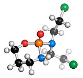 Cyclophosphamide cancer drug molecule