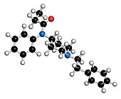 Fentanyl opioid analgesic drug molecule