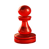 Pawn chess piece,illustration