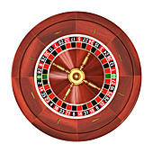 Roulette wheel,illustration