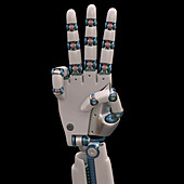 Robotic hand,illustration