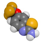 Riluzole ALS drug molecule