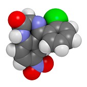 Clonazepam benzodiazepine drug molecule