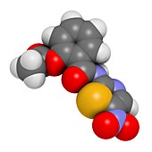 Nitazoxanide antiprotozoal drug molecule