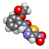 Nitazoxanide antiprotozoal drug molecule