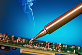 Soldering an circuit board