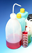 Plastic dispensing bottles and containers